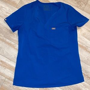 Figs TOP AND BOTTOM. Royal blue. Size small, worn twice